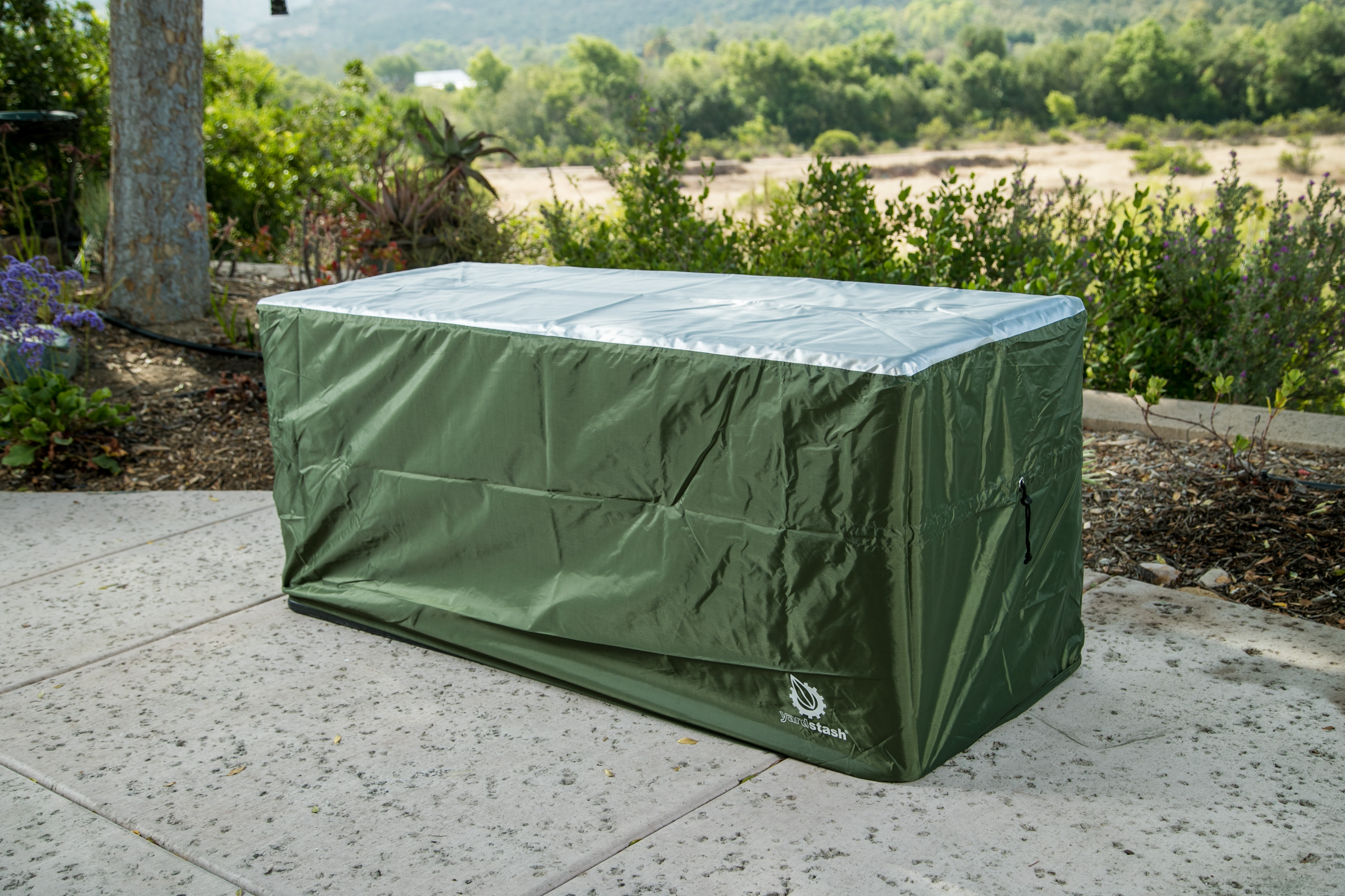 Yardstash Deck Box Cover Xl To Protect Large Deck Boxes Lifetime in measurements 3872 X 2581