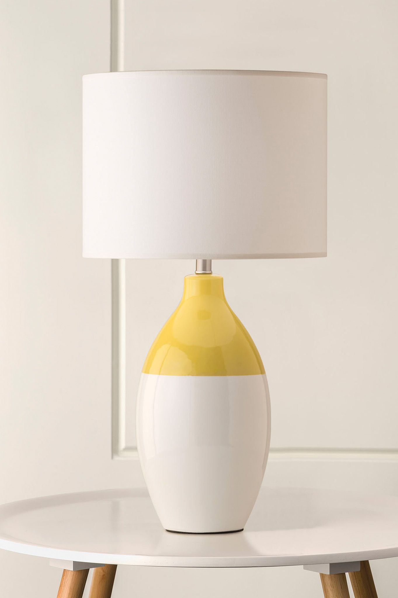 1099 Knud Scandinavian Inspired White Yellow Table Lamp for measurements 1363 X 2048