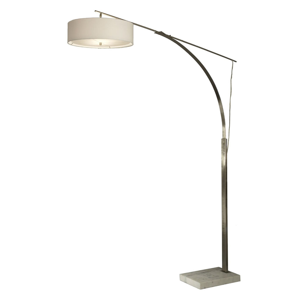 2 Light Tangent Arc Floor Lamp Brushed Ni Lamps Hampton Bay inside size 1020 X 1020