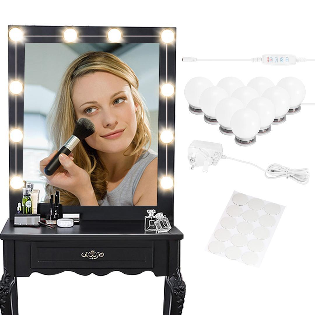 2019 New Mirror Vanity Led Light Bulbs Kit Cosmetic Lighted Mirrors Bulb Adjustable Brightness Waterproof 20w 10 Led Mirror with measurements 1080 X 1080
