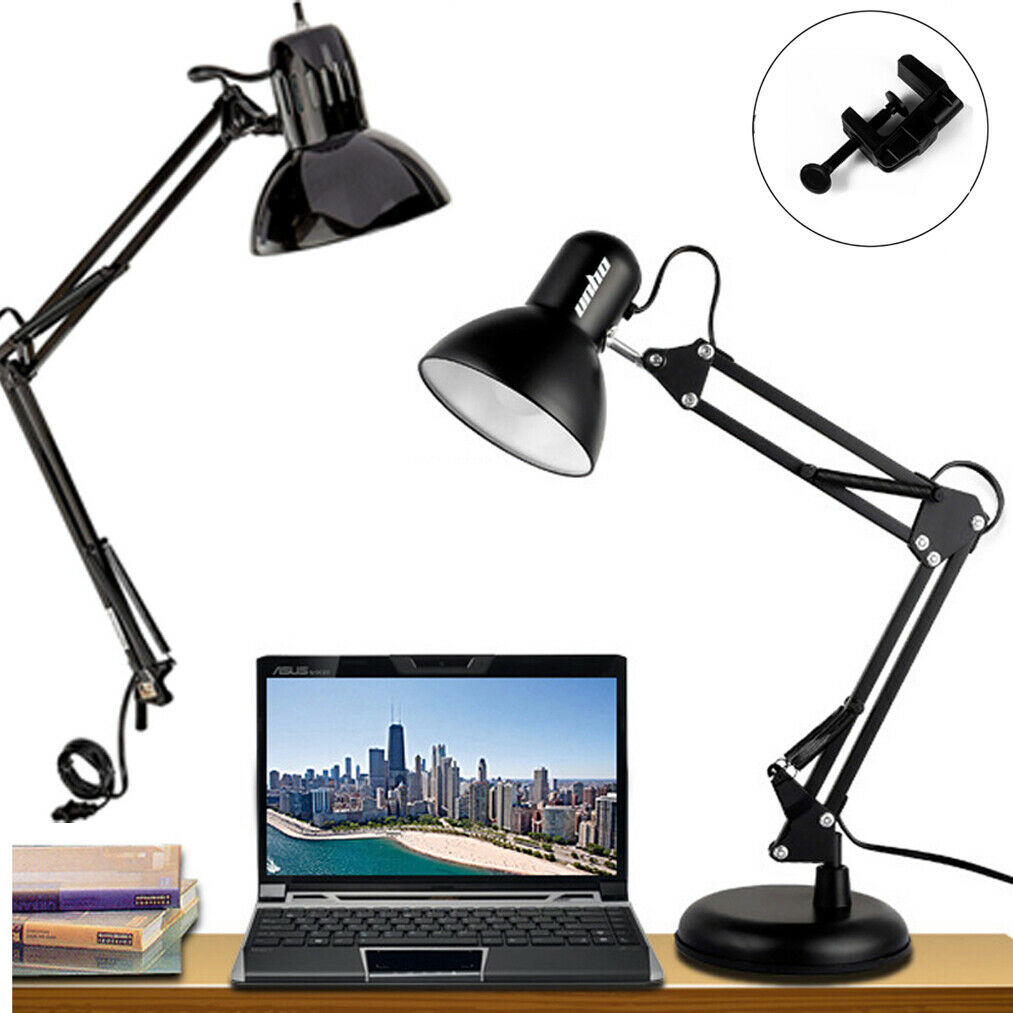 2in1 Adjustable Swing Arm Desk Lamp Architect Drafting Table Clamp On Led Light within size 1013 X 1013