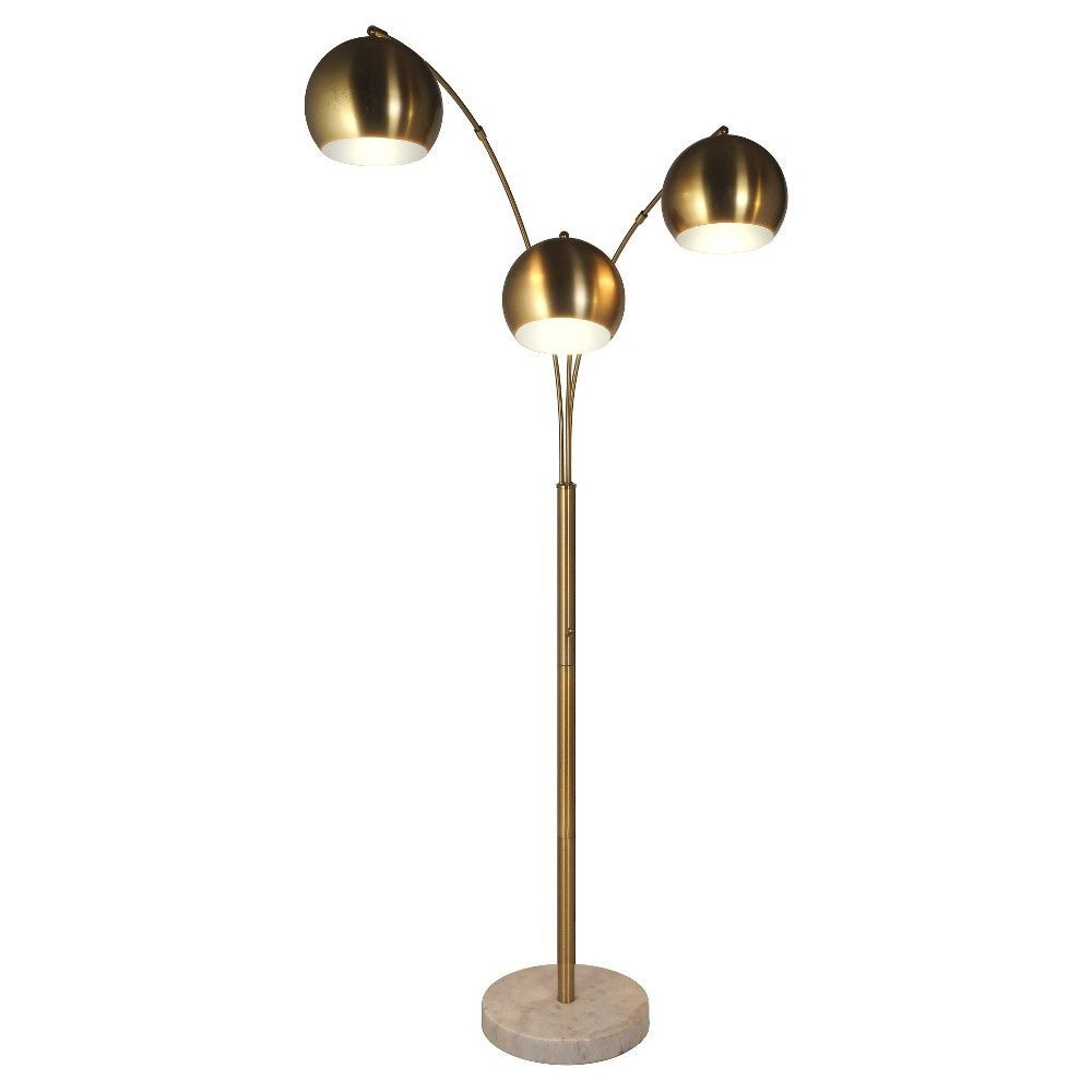 3 Head Globe With Marble Base Floor Lamp Brass Includes inside size 1000 X 1000