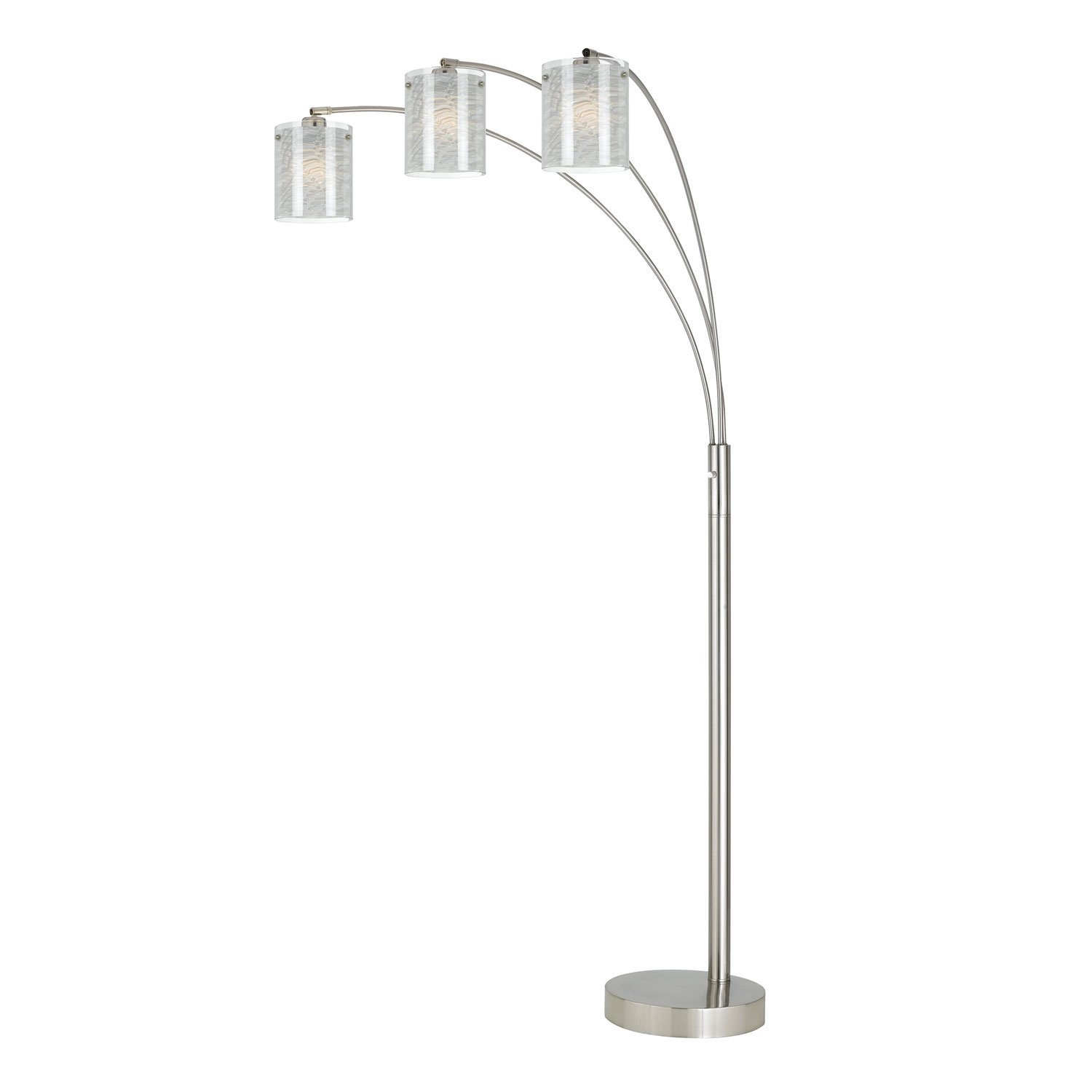 3 Light Coronet Arc Floor Lamp Brushed Floor Lamps Lamp Pole in sizing 1500 X 1500