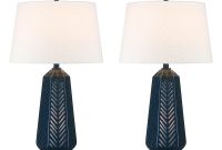 30 In Navy Blue Indoor Table Lamp Set intended for proportions 1000 X 1000