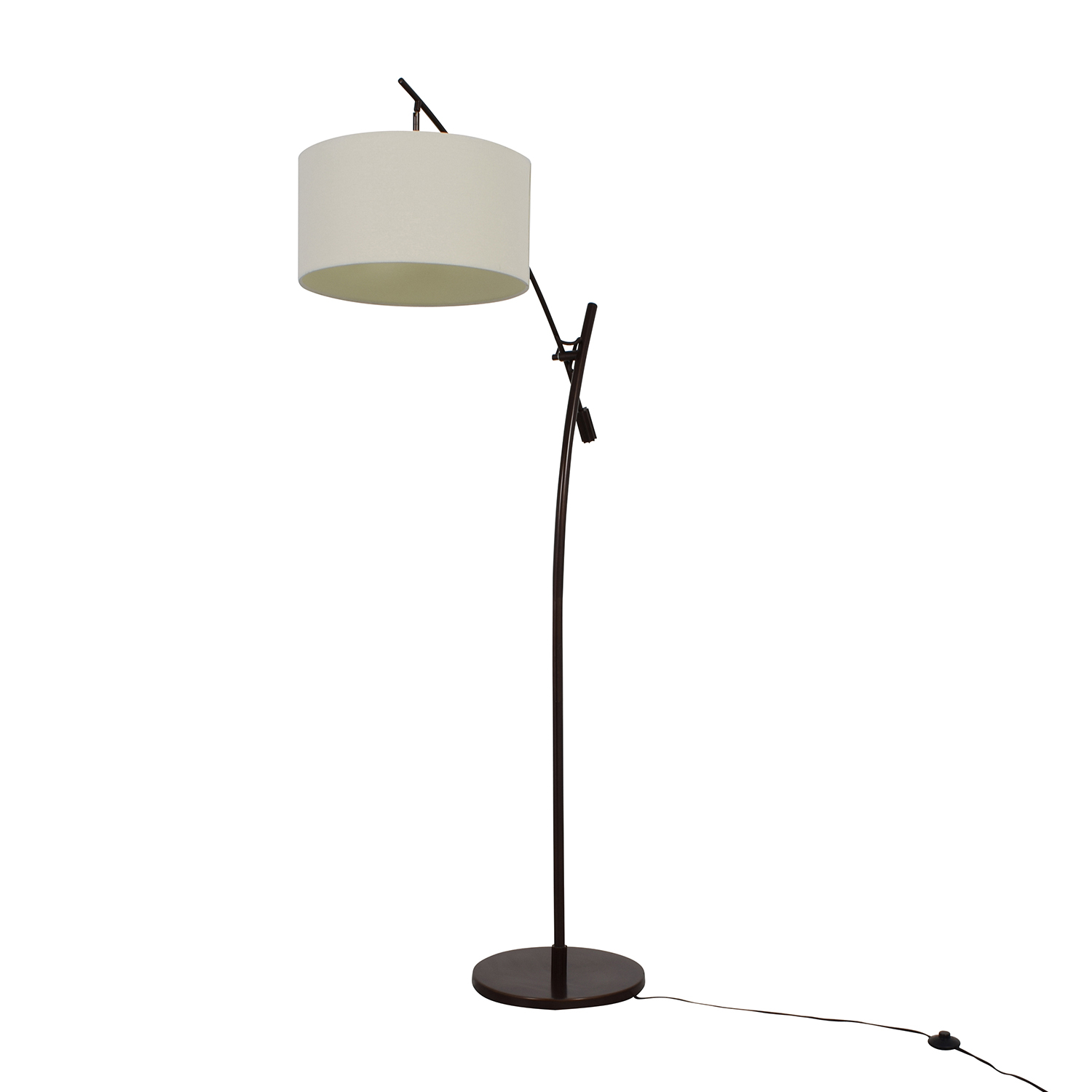 39 Off Levar Bronze Boom Arc Floor Lamp With Linen Shade Decor with regard to size 1500 X 1500