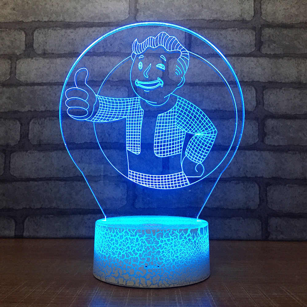 3d Cartoon Fallout 4 Led Rgb Night Light 7 Color Change Desk for size 1000 X 1000