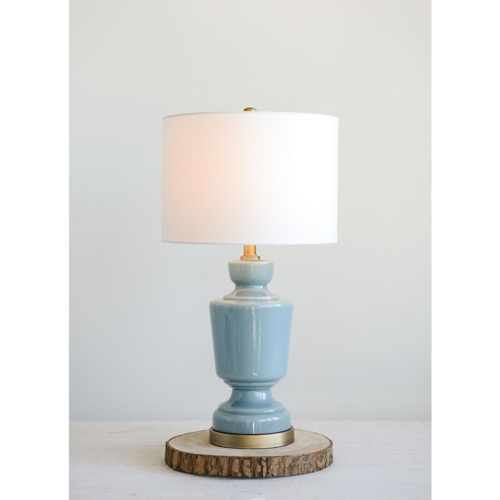 3r Studios 27 In Blue Table Lamp With Metal Base with measurements 1000 X 1000