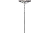 625 In Effleurer Silver Crystal Floor Lamp With Black Shade for proportions 1000 X 1000