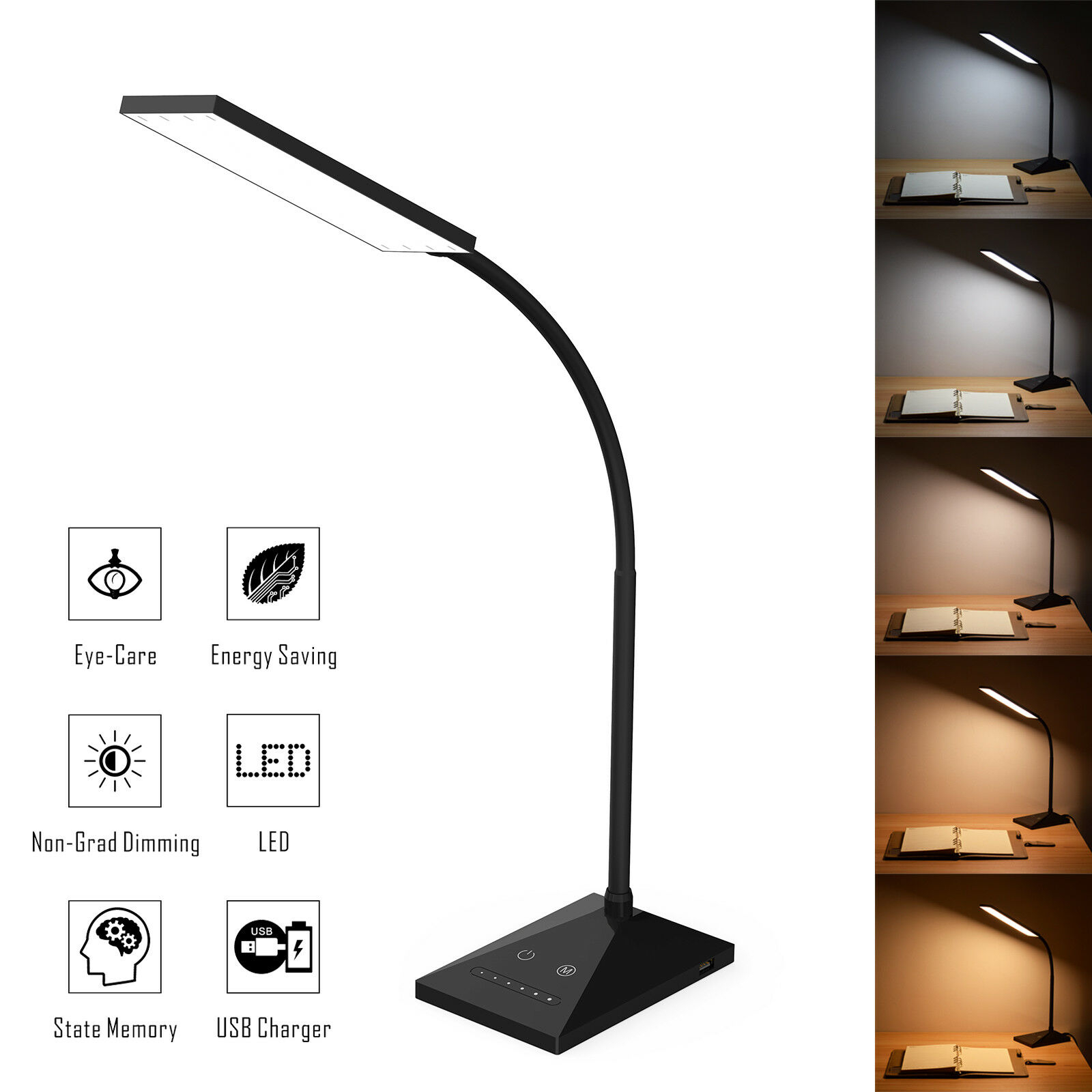 72led Usb Touch Sensor Desk Lamp in measurements 1600 X 1600