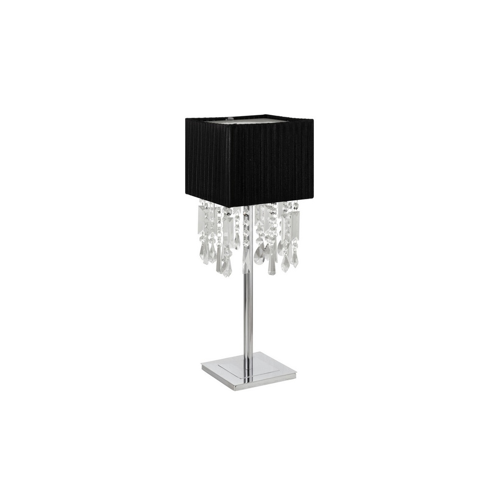 89179 Aves 1 Light Crystal Table Lamp With Square Black Shade for measurements 1000 X 1000