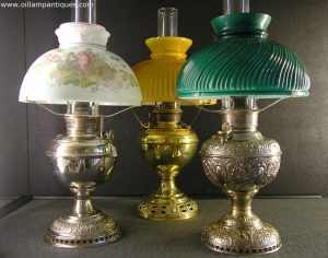 A Selection Of Table Antique Oil Lamps Kerosene Lamps regarding proportions 1024 X 806