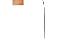 Adesso 78 In Arc Floor Lamp With Burlap Shade Af42006ab in sizing 1000 X 1000