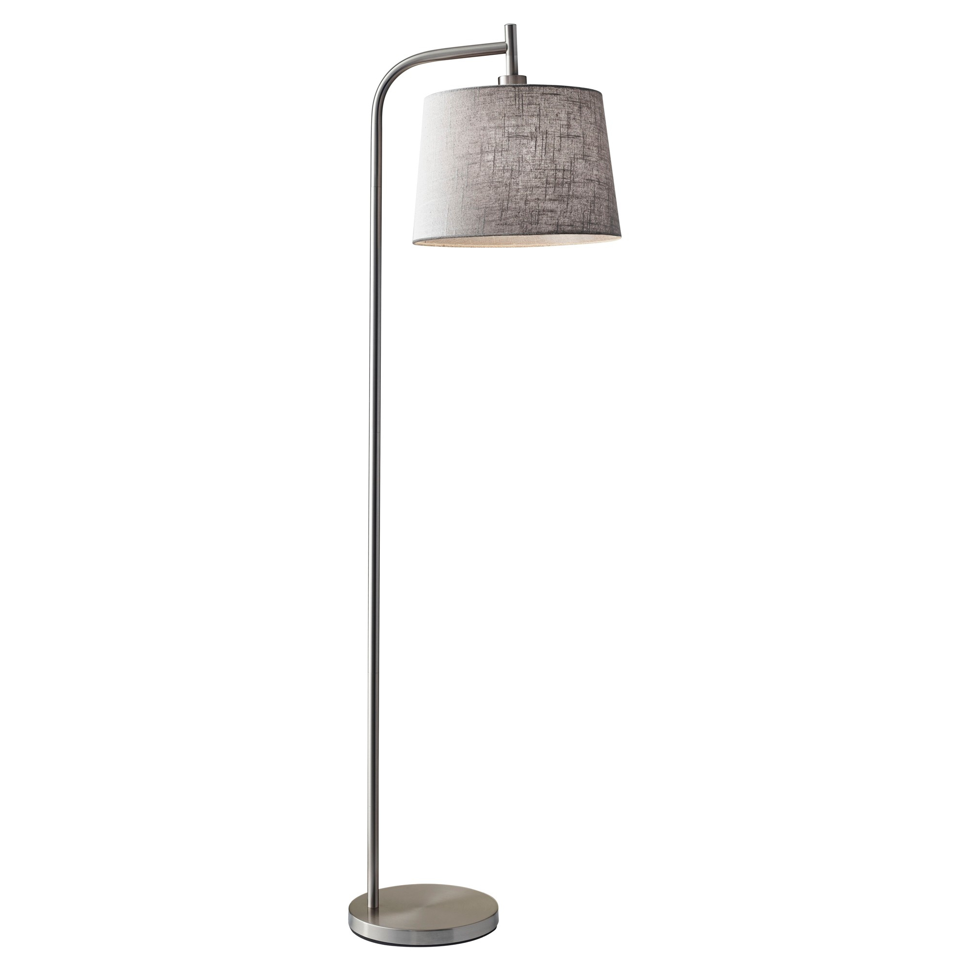 Adesso Blake Floor Lamp Silver Silver Floor Lamp Floor within proportions 2000 X 2000