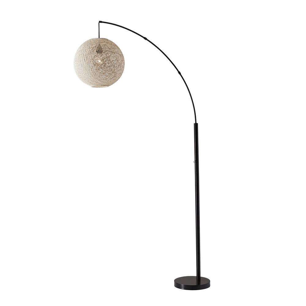 Adesso Havana 765 In Bronze Arc Floor Lamp inside measurements 1000 X 1000