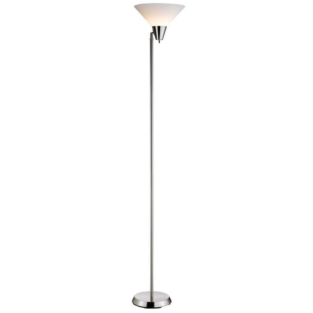 Adesso Swivel 715 In Satin Nickel Floor Lamp Living Room with dimensions 1000 X 1000