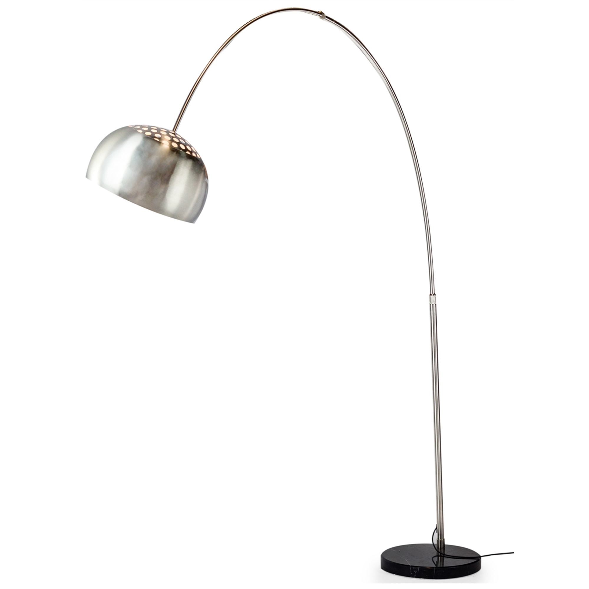 Adordable Arc Floor Lamp Black With Gold Metal Shade The Brick inside size 2000 X 2000