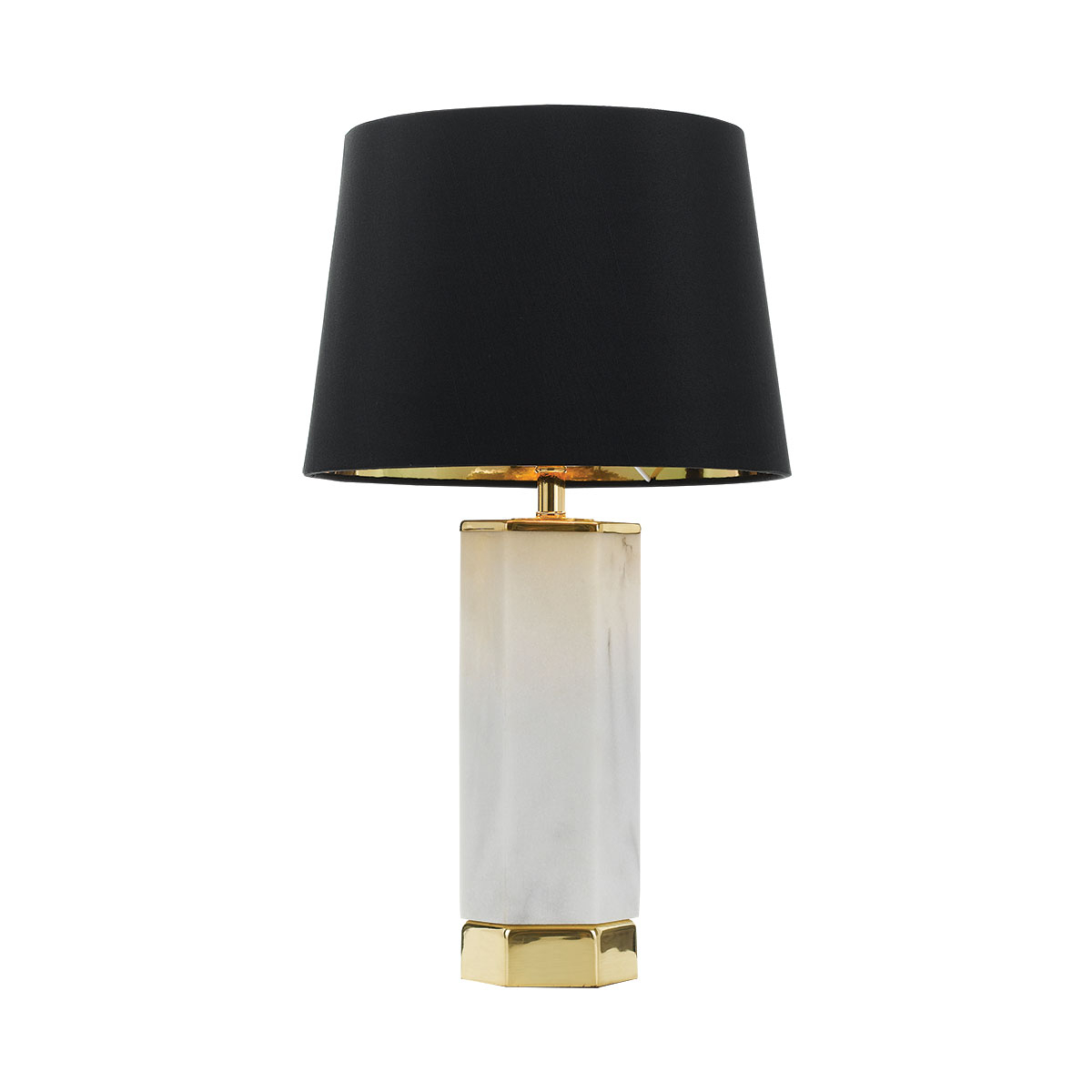 Agora 1 Light Table Lamp Gold Marble Black Agora Tl Gdbk within size 1200 X 1200