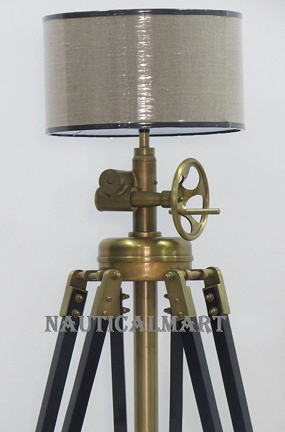 Al Nurayn Nautical Royal Marine Tripod Floor Lamp pertaining to size 991 X 1500