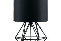 Angus Black Geometric Table Lamp With Black Shade Bedroom for proportions 1000 X 1000