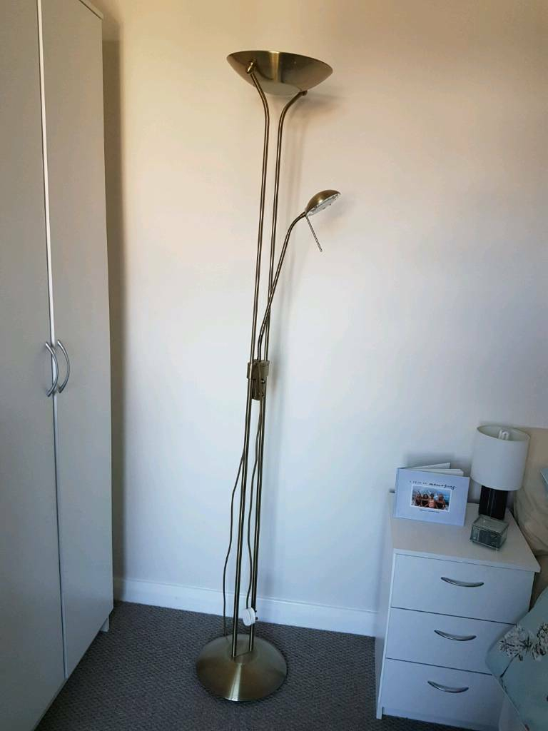 Antique Bronze Floor Uplighter With Reading Lamp In Ipswich Suffolk Gumtree pertaining to sizing 768 X 1024