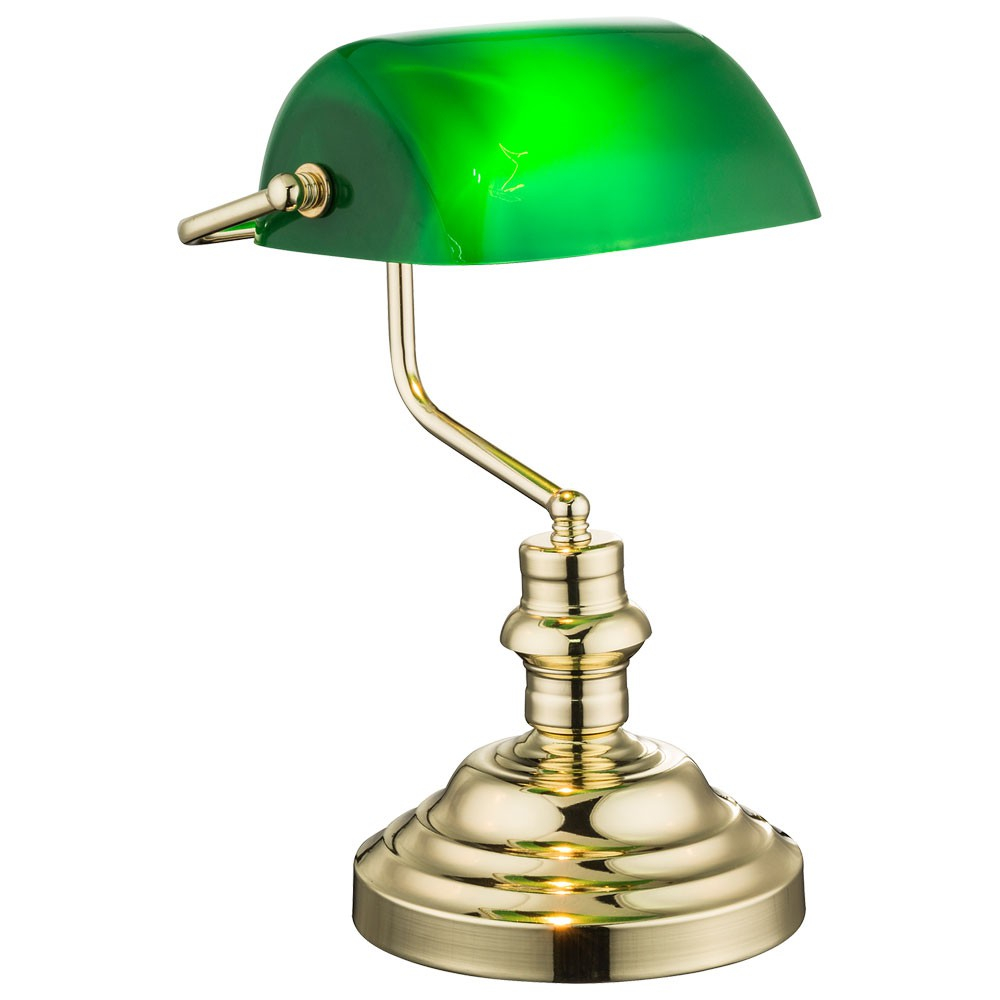 Antique Desk Lamp Metal Brass With Green Acrylic Sheet throughout dimensions 1000 X 1000