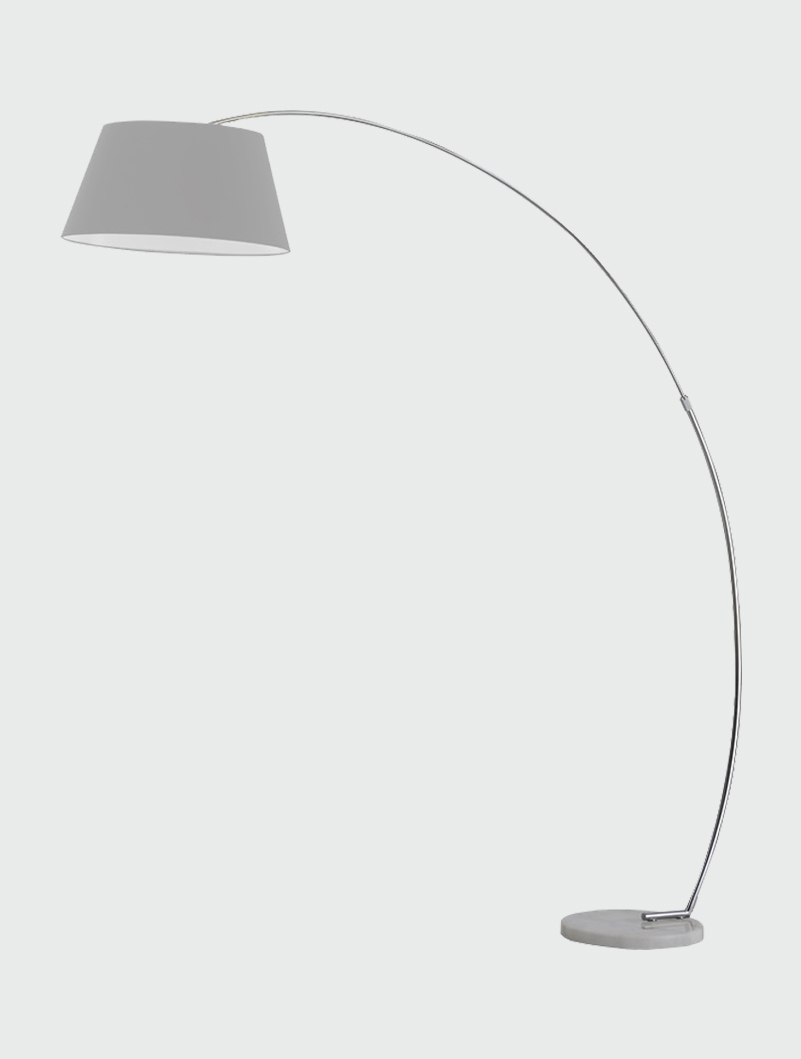 Arc Grey Extendable Floor Lamp With Marble Base inside sizing 801 X 1059