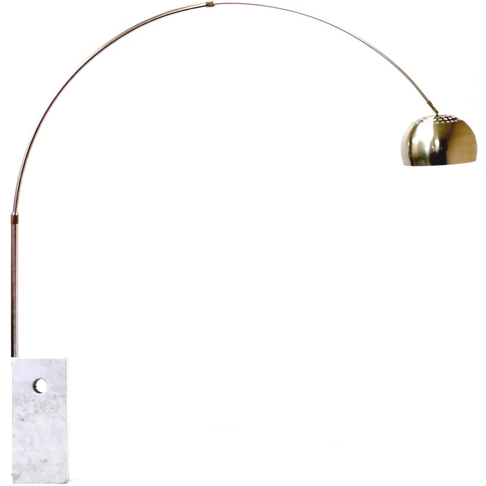 Arco Lamp Replica With White Marble Base Similar To Design regarding size 1600 X 1600