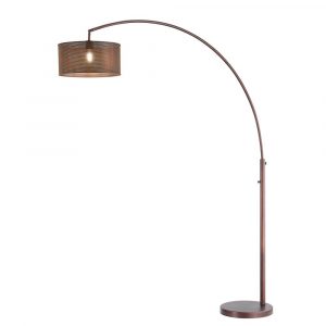 Artiva Elena Iv 81 In Double Shade Led Antique Bronze Arched Floor Lamp With Dimmer for dimensions 1000 X 1000