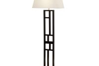 Artiva Perry 64 In Geometric Sculptured Black And Brushed Steel Floor Lamp within size 1000 X 1000