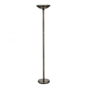 Artiva Saturn 71 In Brushed Black Steel Led Floor Lamp With Dimmer in dimensions 1000 X 1000