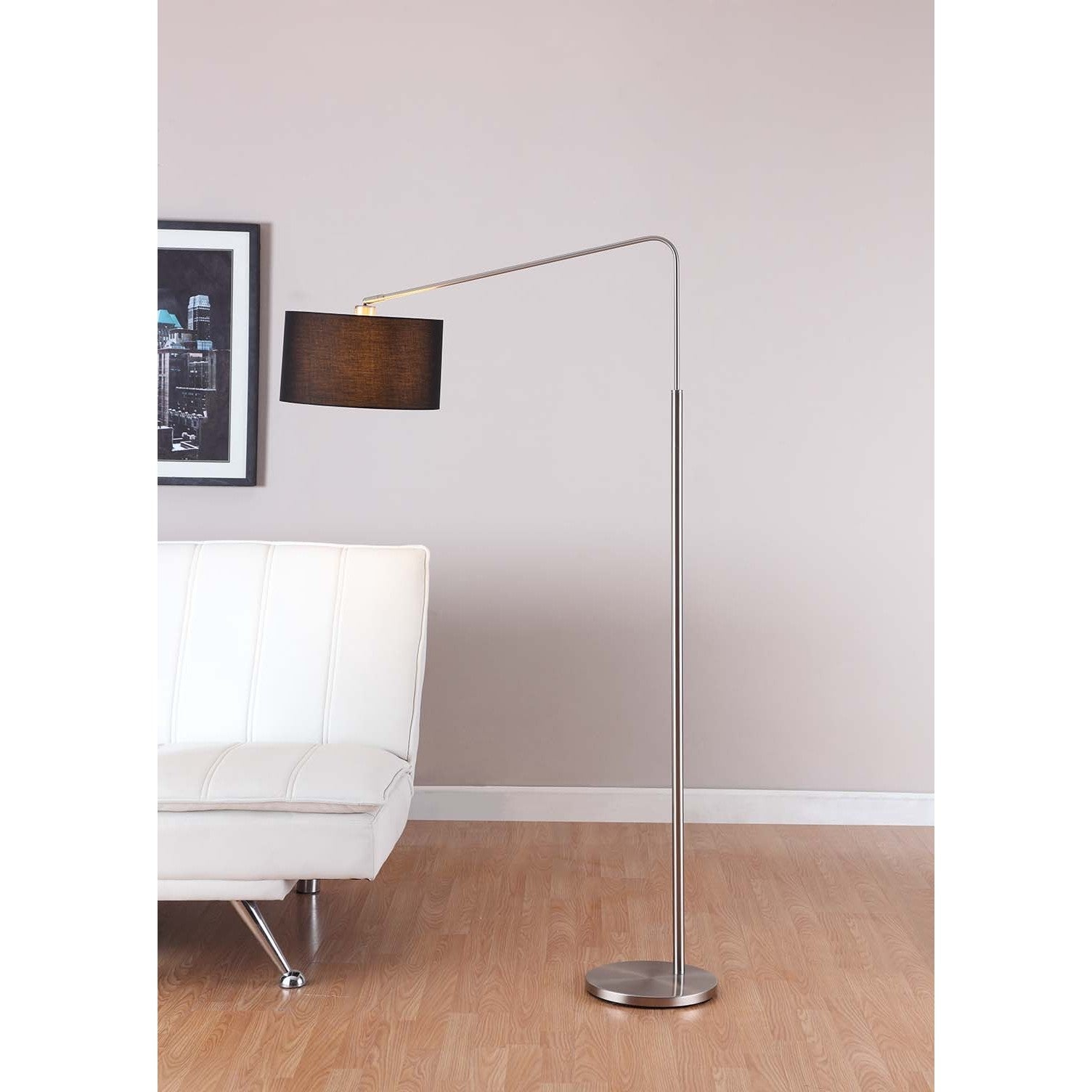 Artiva Usa 80 Degrees 64 Inch Medium Arch Brushed Steel Floor Lamp intended for size 1504 X 1504