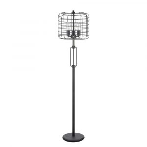 Aspen Creative Corporation 63 In Sand Black Wire Cage Metal Floor Lamp with dimensions 1000 X 1000