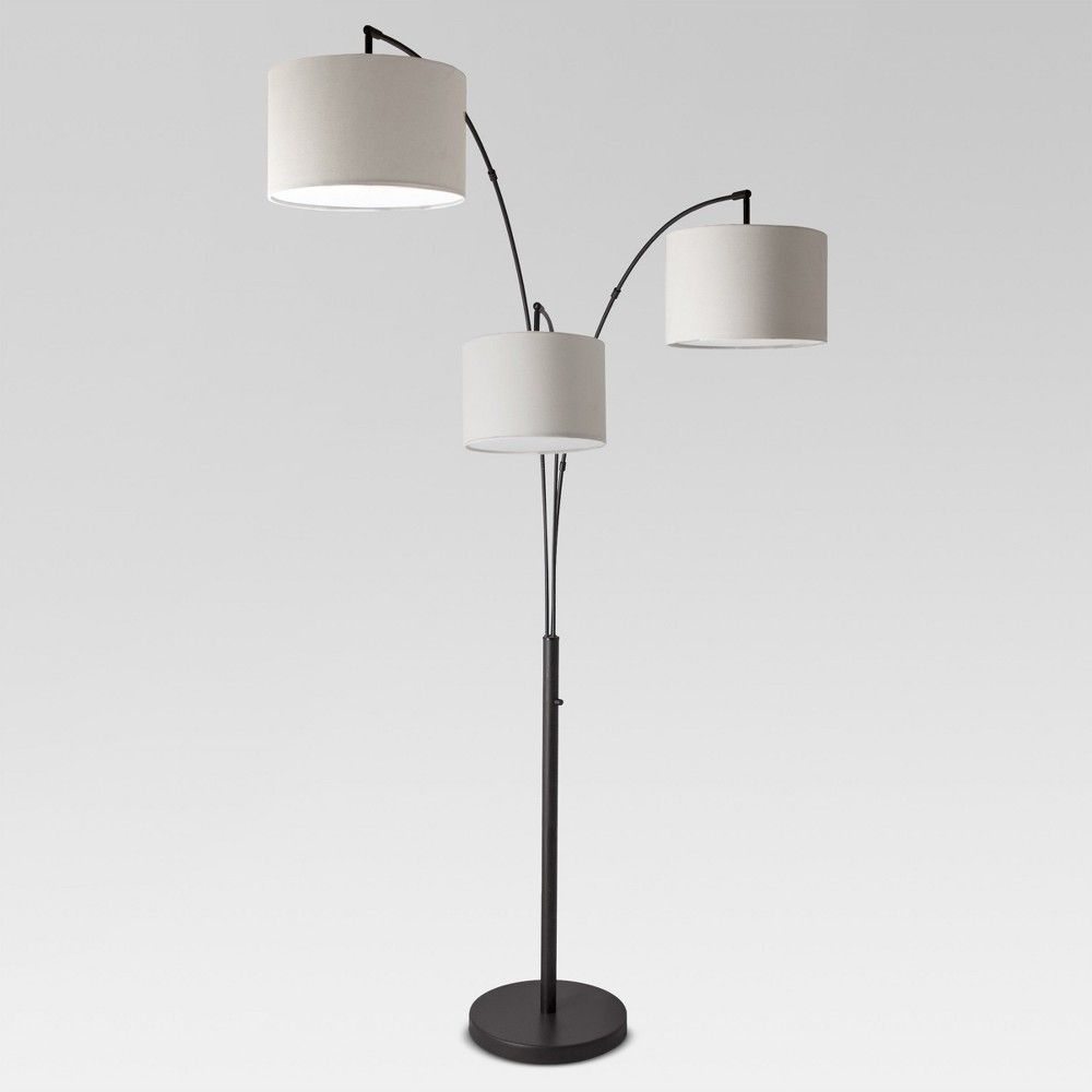 Avenal Shaded Arc Floor Lamp Black Includes Energy Efficient for sizing 1000 X 1000