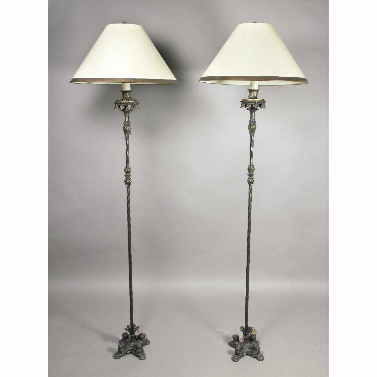 Awesome Bronze Floor Lamp Engaging Iris Lighting within size 1200 X 1200