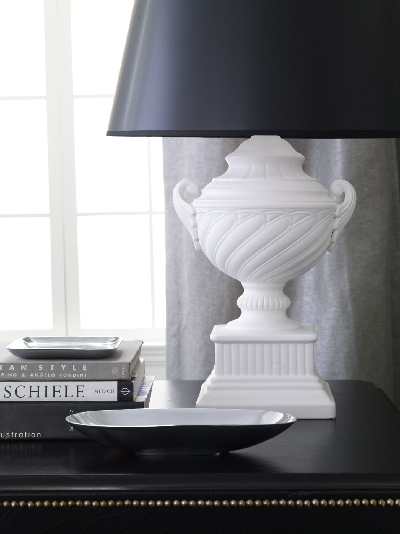 Beautiful Black And White Table Lamp Ethan Allen Love intended for proportions 1354 X 1804