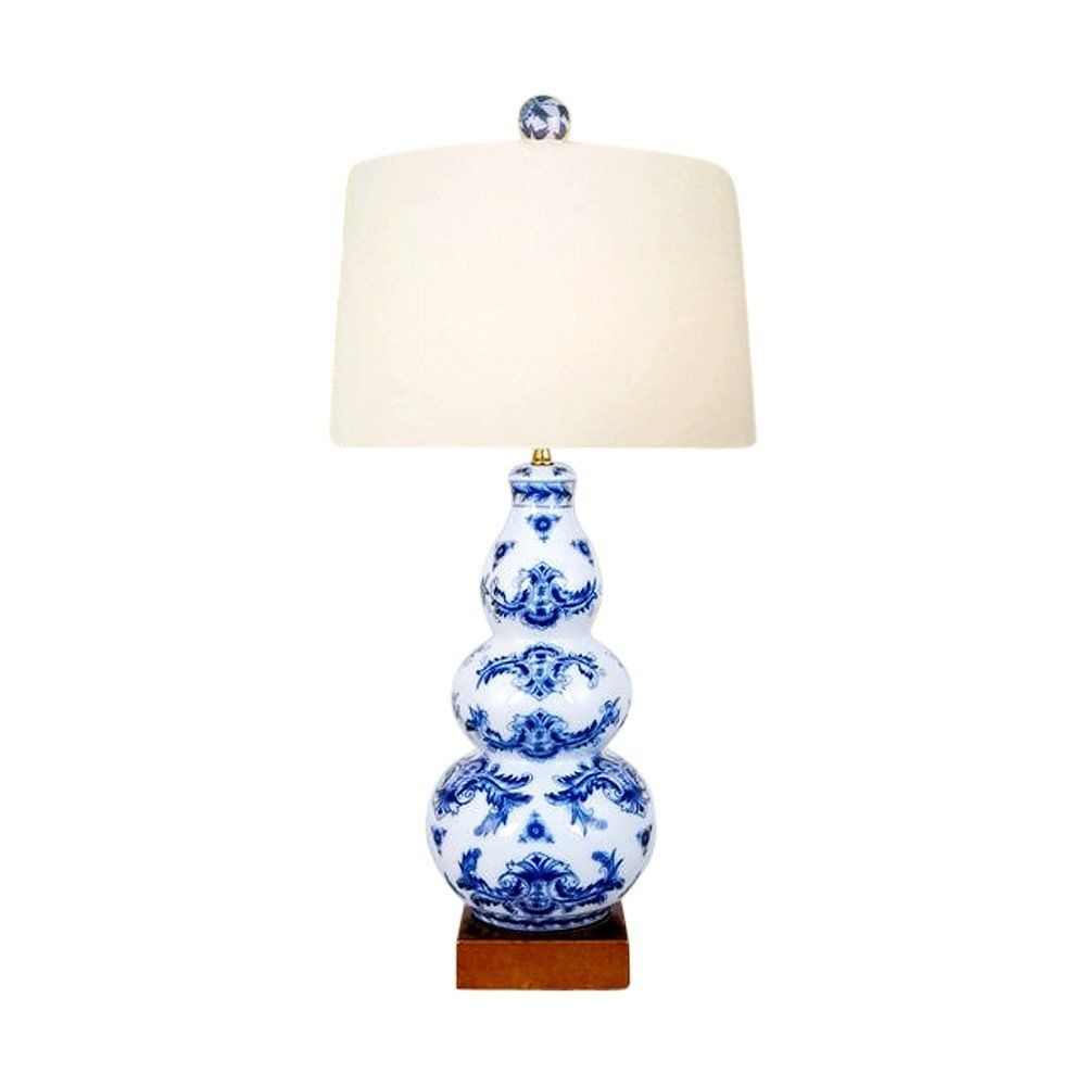 Beautiful Blue And White Porcelain Gourd Table Lamp with sizing 1000 X 1000