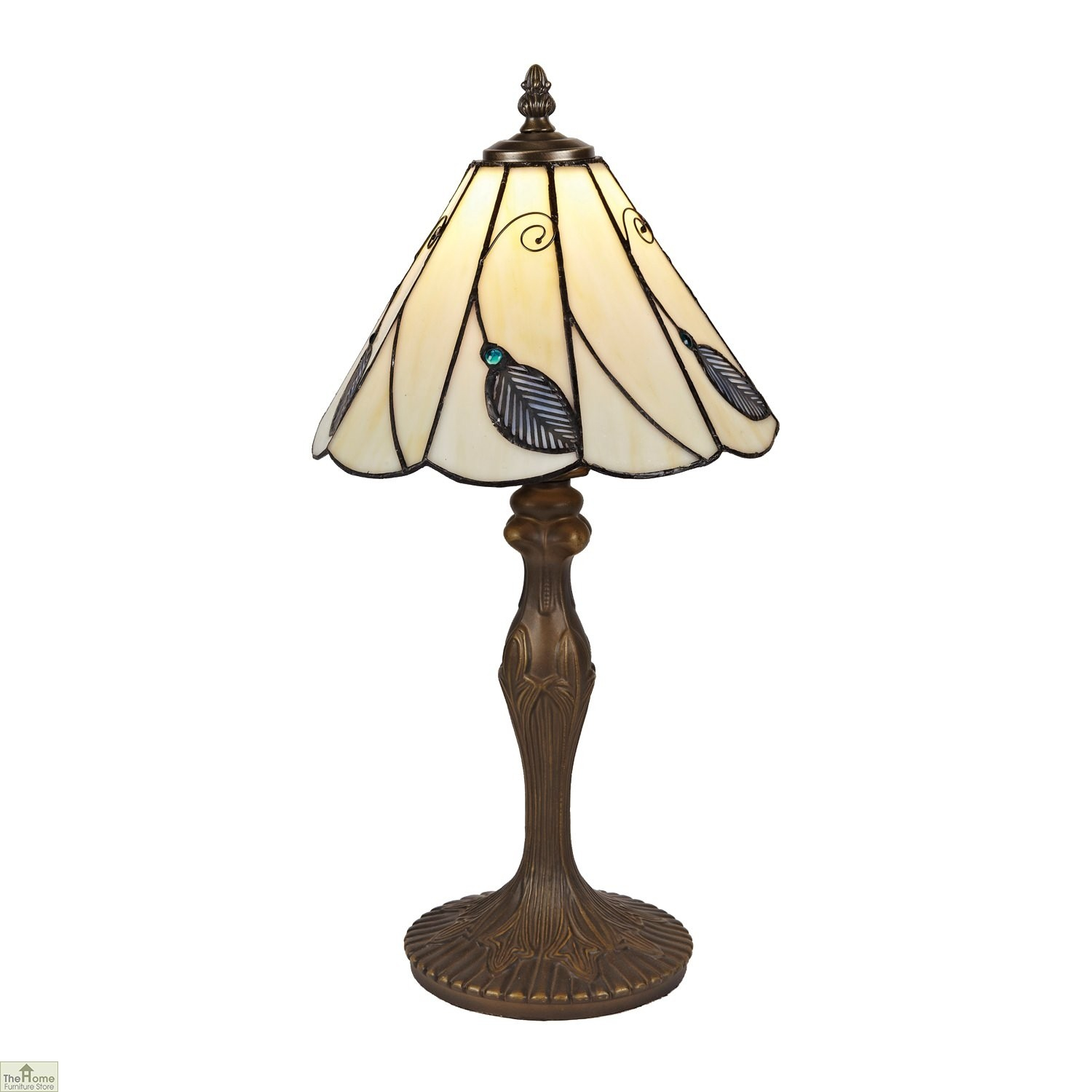 Beige Blue Leaf Table Lamp intended for proportions 1500 X 1500