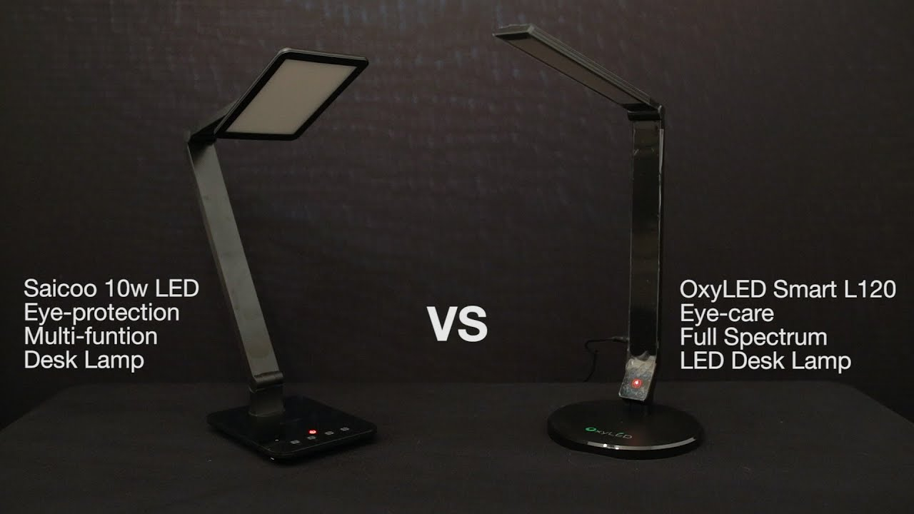 Best Led Desk Lamp Comparison Review Oxyled L120 Vs Saicoo 10w Desk Lamp with proportions 1280 X 720