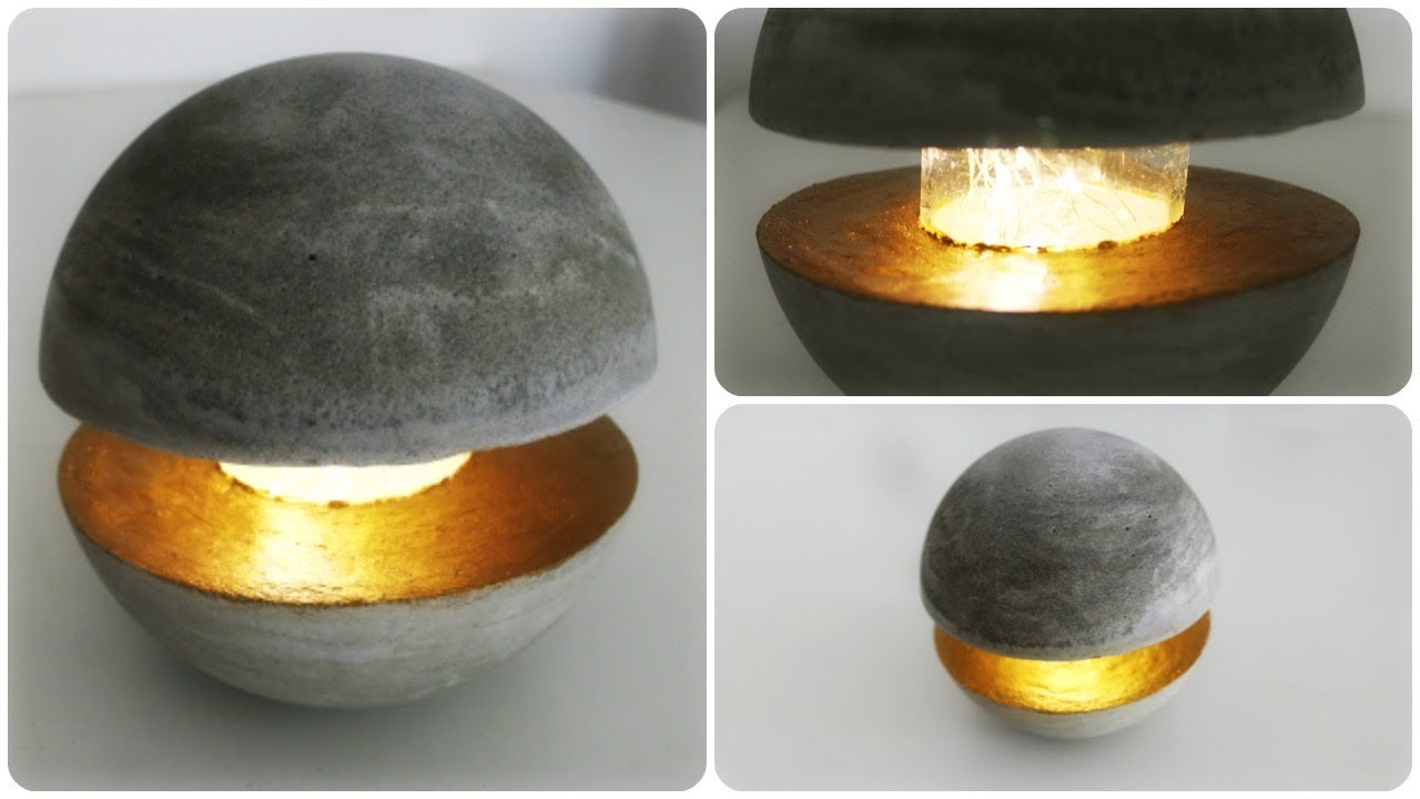 Betonlampe Diy Concrete Lamp So0onita Hildurko throughout dimensions 1280 X 720