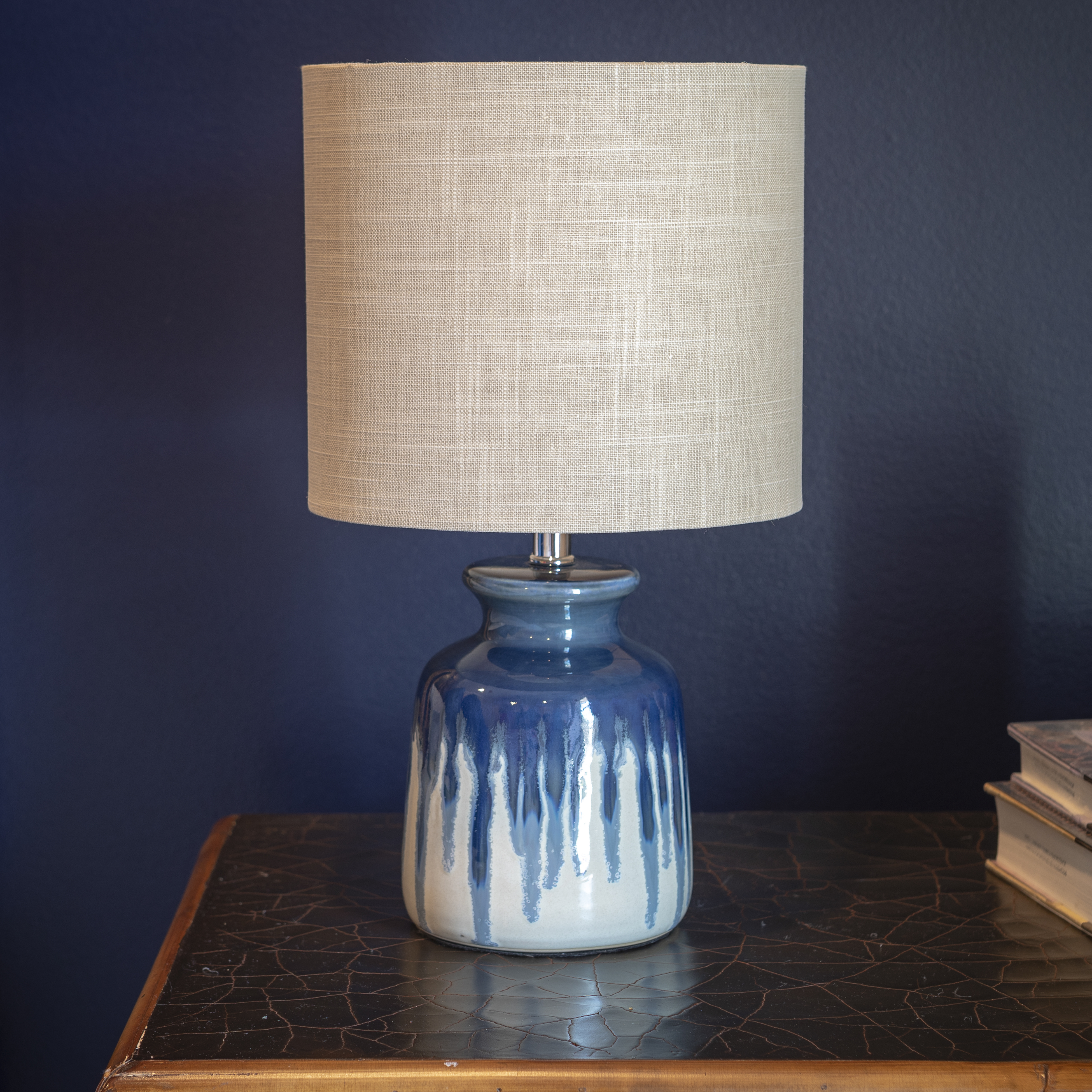 Better Homes Gardens Ceramic Ombre Drip Table Lamp Blue with regard to dimensions 3900 X 3900