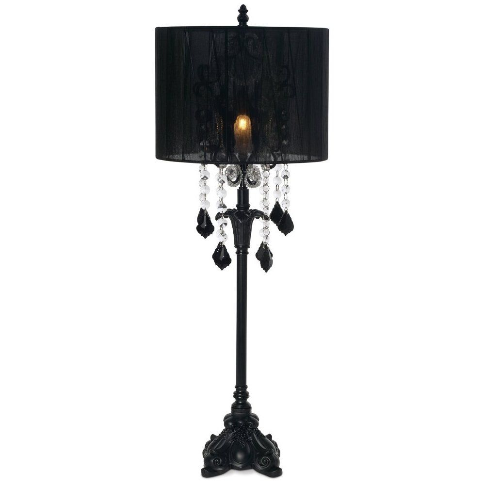 Black Crystal Chandelier Style Table Lamp Chandelier Table for size 1000 X 1000