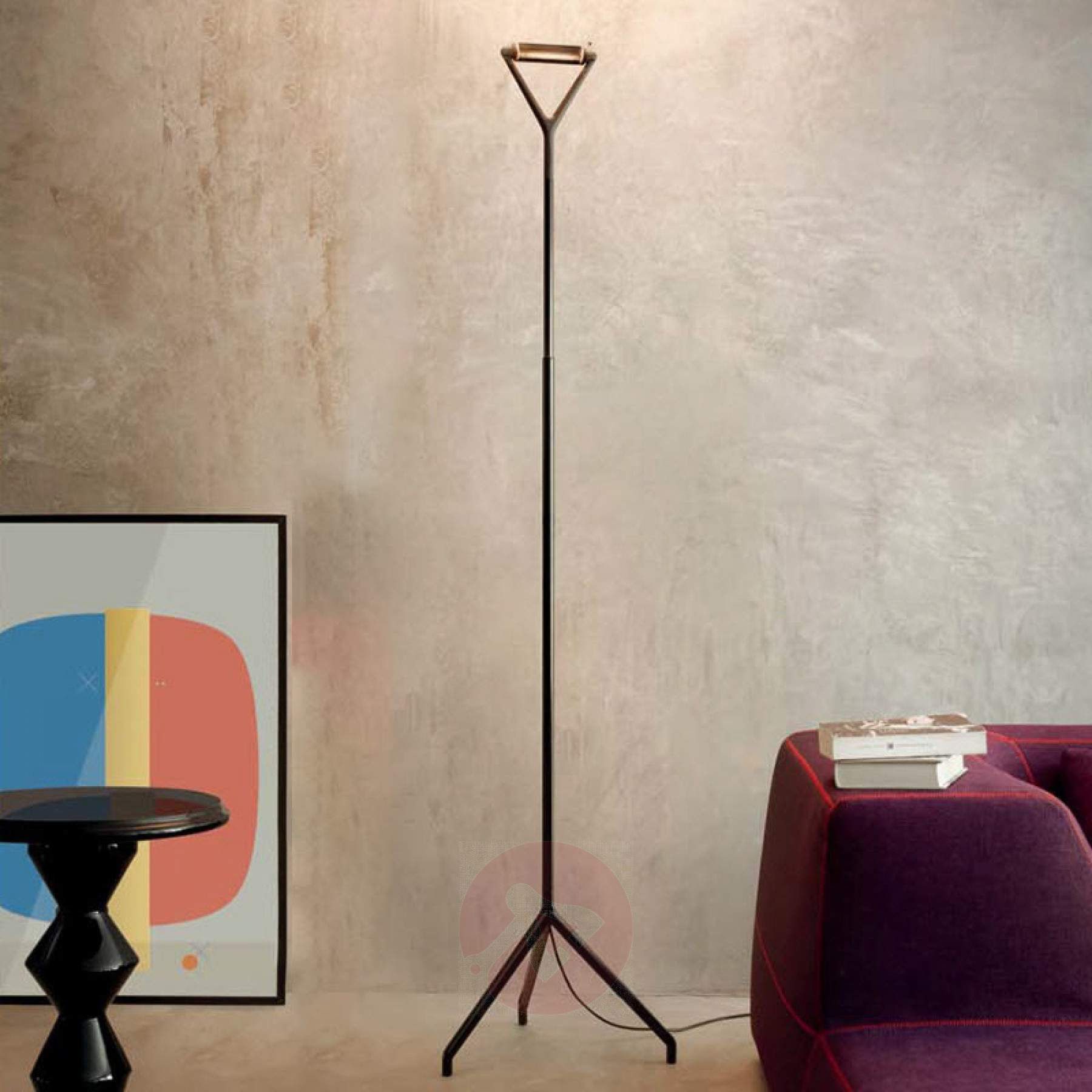 Black Floor Lamp Lola With Dimmer Switch within measurements 1800 X 1800