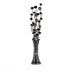Black Flower Metal Floor Lamp intended for size 1500 X 1500
