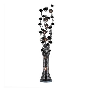 Black Flower Metal Floor Lamp throughout measurements 1500 X 1500