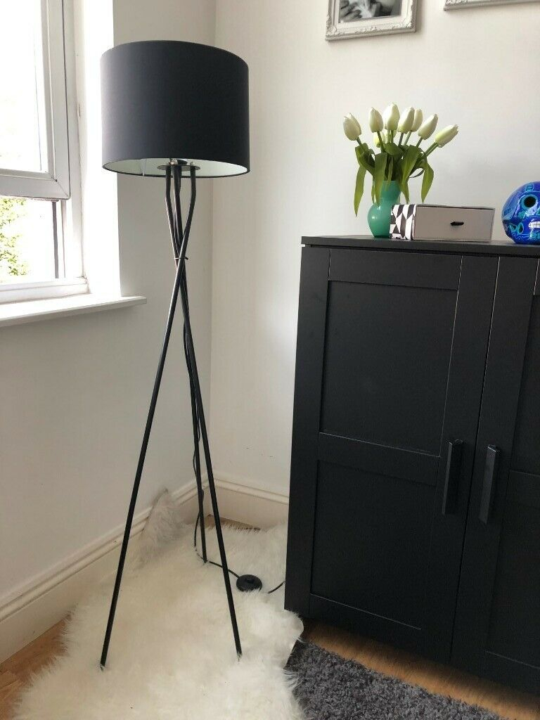 Black Tripod Floor Lamp In Wimbledon London Gumtree throughout proportions 768 X 1024