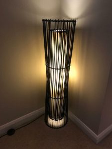 Black Wicker Floor Lamp In Bournemouth Dorset Gumtree inside proportions 768 X 1024