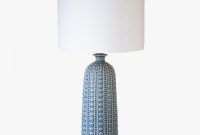 Blue Ceramic Table Lamp with measurements 1200 X 1200