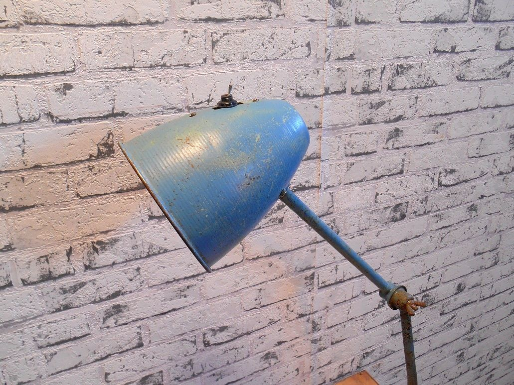 Blue Industrial Table Lamp for measurements 1031 X 773