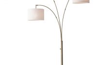 Bowery 3 Arm Arc Floor Lamp Adesso Home in sizing 1920 X 2710