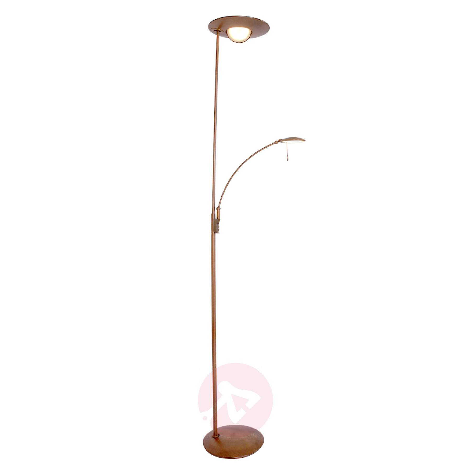 Bronze Coloured Led Floor Lamp Zenith With Dimmer with measurements 1800 X 1800
